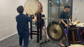 【古城祭り目前】高椋東部コミュニティーセンターで太鼓練習！